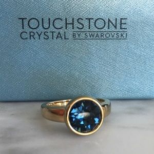 TOUCHSTONE CRYSTAL Bliss Ring Gold Plating